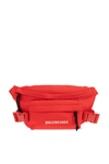 Balenciaga Skiwear Logo Patch Belt Bag In Red
