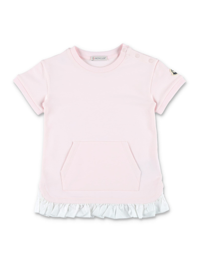 Moncler Kids' T-shirt Dress In Rose