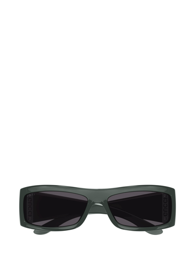 Gucci Gg1492s Sunglasses In Transparent Green