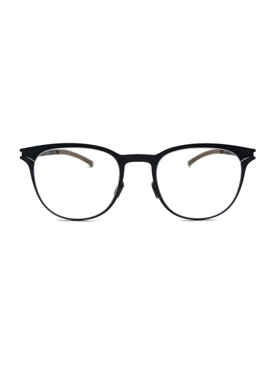 Mykita Dean Square Frame Glasses In Dark Brown Clear