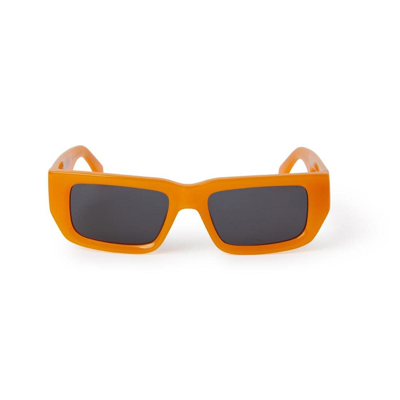 Palm Angels Sunglasses In Arancione/grigio