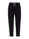 Brunello Cucinelli Drawstring-waist Track Pants In Black