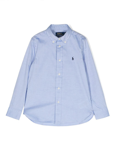 Polo Ralph Lauren Kids' Slim Fit-tops-shirt In Bsr Blue