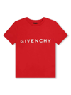 Givenchy Cotton T-shirt With Print In Red