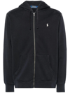 Polo Ralph Lauren Mens  Long-sleeved Double-knit Relaxed-fit Jersey Hoody In Faded Black Canvas