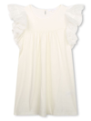 Chloé Eyelets Lace Dress In White