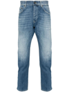 Dondup Distressed Faded Jeans Five Pockets In Denim