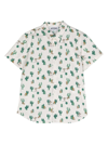 MOSCHINO WHITE SHIRT WITH CACTUS AND TEDDY BEAR IN STRETCH COTTON BOY