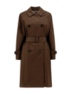 Max Mara The Cube Titrench Trench In Ecru