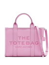 Marc Jacobs Medium The Leather Tote Bag In Fluro Candy Pink/nickel