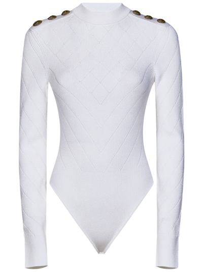 Balmain Bodysuit In White