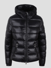 Moncler Gles Down Jacket With Hood In Black