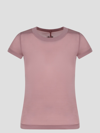 Rick Owens Cropped Level T-shirt In Pink & Purple