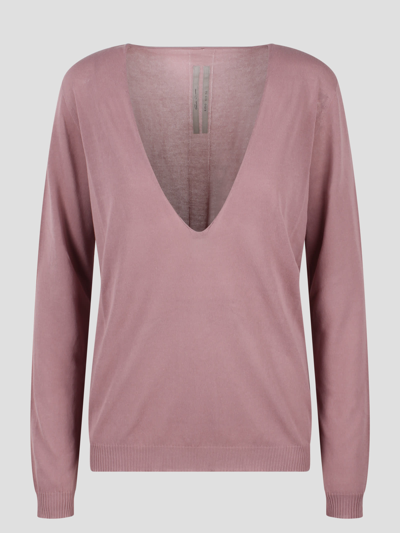 Rick Owens Dylan Sweater In Pink