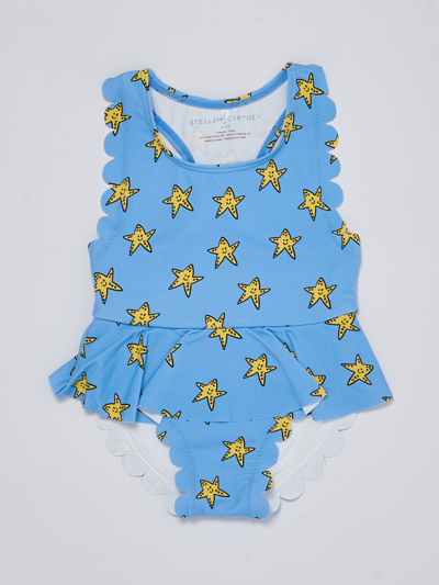 Stella Mccartney Kids' Swimsuit Swimsuit In Azzurro-giallo