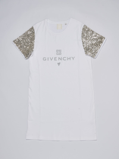 Givenchy Kids' Dress Dress In Bianco