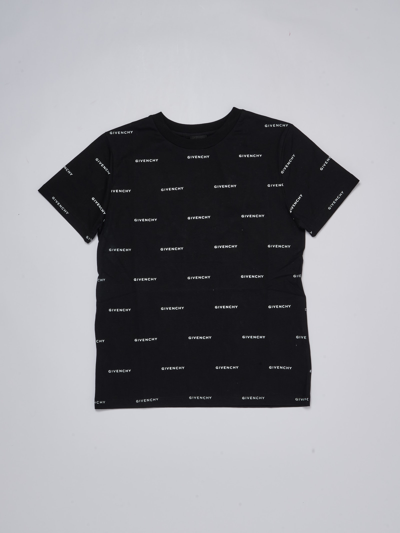 Givenchy Kids' T-shirt T-shirt In Nero-bianco