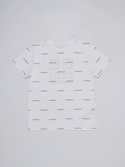 Givenchy Kids' T-shirt T-shirt In Bianco-nero