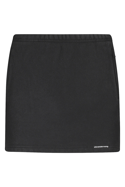 Alexander Wang T Mini Skirt Elasticated In Black