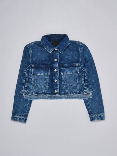 Givenchy Kids' Denim Jacket Jacket In Denim Scuro