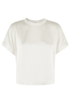 Simkhai Addy Knit Back T-shirt In White In Ivory