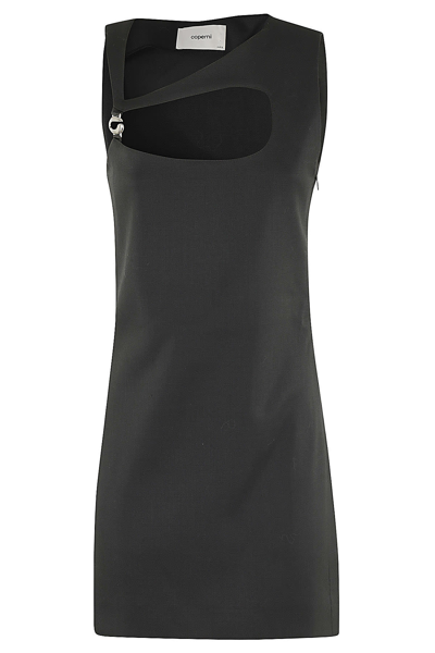 Coperni Robe Courte Droite In Black