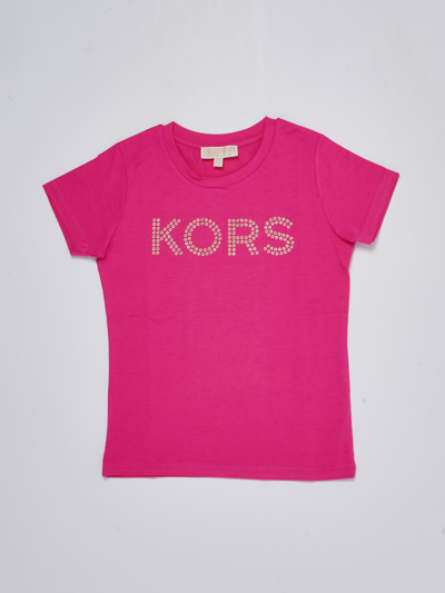 Michael Kors Kids' T-shirt T-shirt In Fuxia