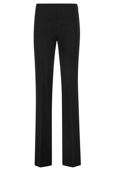 Theory Demitria Admiral Crepe Flare-leg Pants In Black