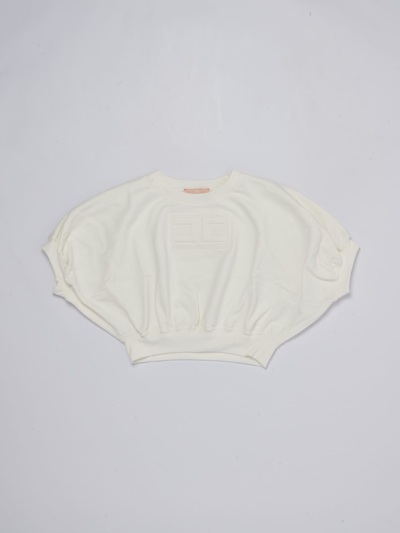 Elisabetta Franchi Kids' Sweatshirt Sweatshirt In Panna