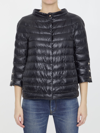 Herno Cropped Sleeve Padded Jacket In Black