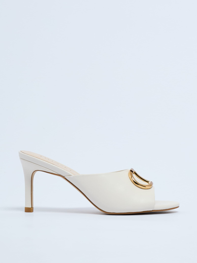 Twinset Fabric Sandal In Neve