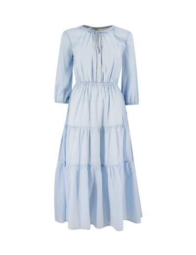 Peserico Dress In Azzurro Canaletto