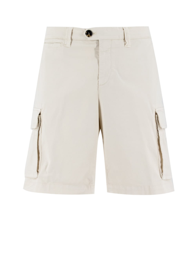 Brunello Cucinelli Bermuda In Off White