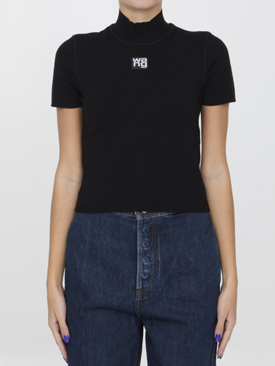 ALEXANDER WANG KNIT TOP WITH LOGO