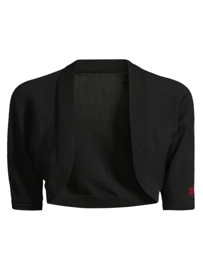 Frances Valentine Women's Lupita Merino Wool Knit Bolero In Black