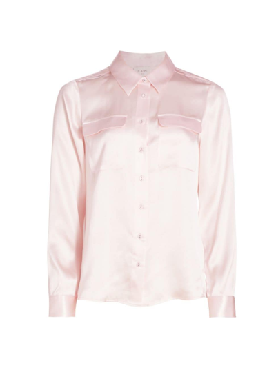 CAMI NYC WOMEN'S RACHELLE SILK LONG-SLEEVE SHIRT