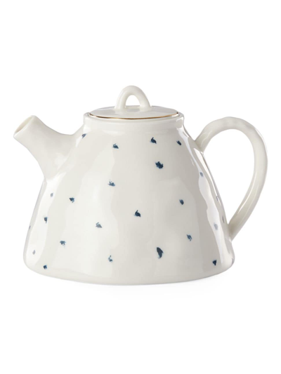 Lenox Blue Bay Teapot In White