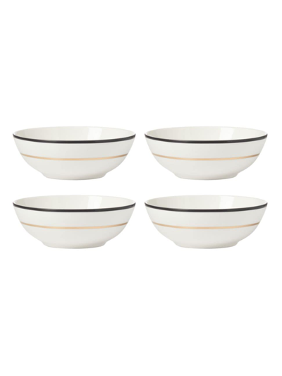 Kate Spade New York Set Of 4 Make It Pop White All-purpose Bowls