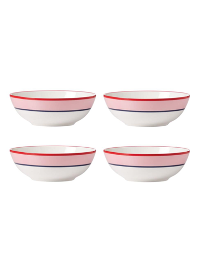 Kate Spade New York Set Of 4 Make It Pop Pink All-purpose Bowls