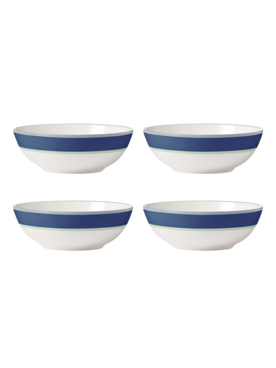 Kate Spade New York Set Of 4 Make It Pop Blue All-purpose Bowls In Navy