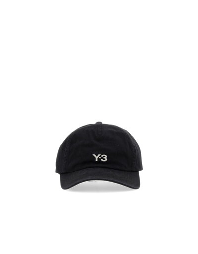 Y-3 Designer Handbags Baseball Hat With Logo In Black