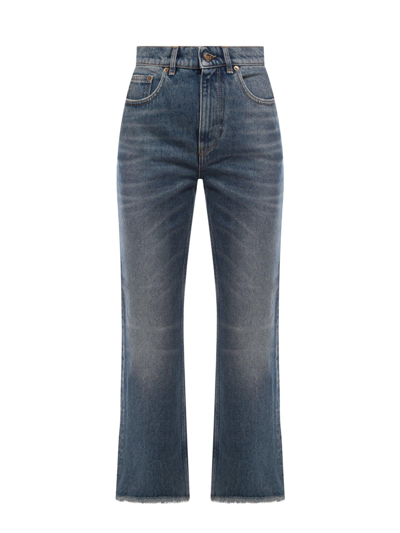 Golden Goose New Cropped Flare Jeans In Denim