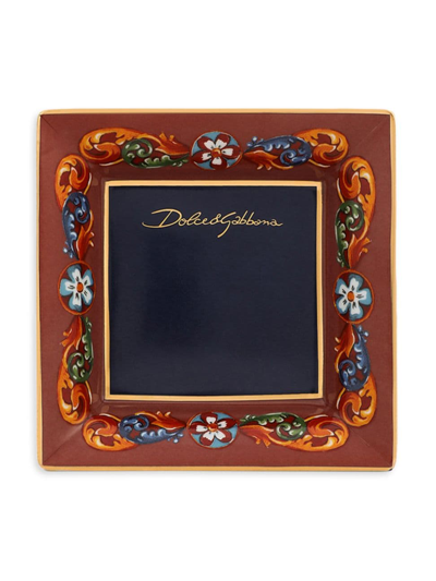 Dolce & Gabbana Carretto Square Trinket Dish In Brown