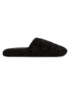 Dolce & Gabbana Women's Crosswise Dg Logo Jacquard Slippers In Black