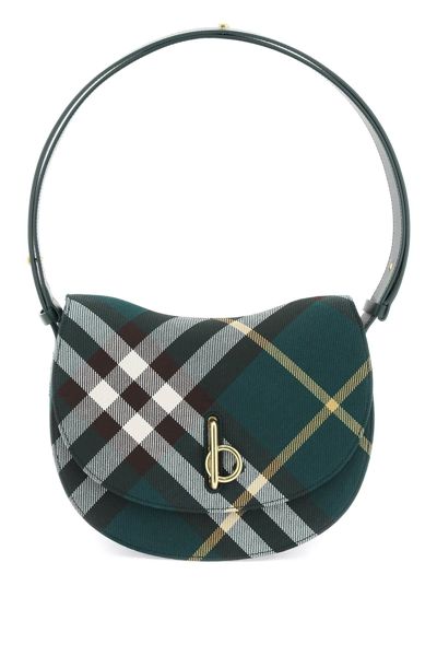 Burberry Medium Rocking Horse Leather Bag In Green