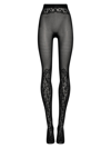 WOLFORD WOMEN'S FLORAL LACE TIGHTS