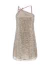 Msgm Gray Sequin Minidress In 94