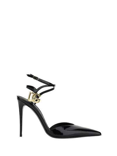 Dolce & Gabbana Slingback Pumps In Nero