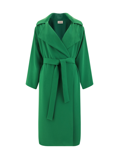P.a.r.o.s.h Panty24 Trench Jacket In Verde