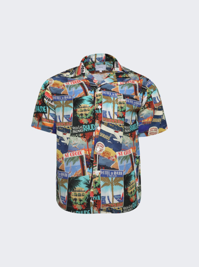 Rhude Blue Printed Shirt